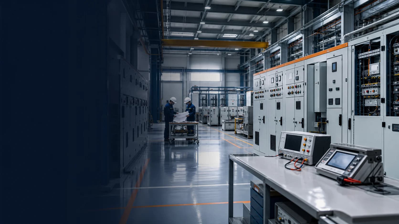Premium industrial power distribution factory visual